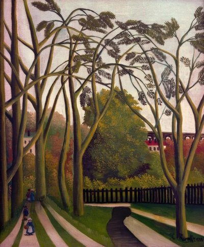 Landscape of the Banks of the Bièvre near Bicêtre Spring by Henri Rousseau